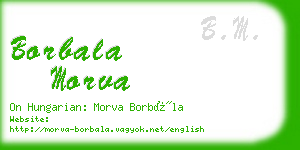 borbala morva business card